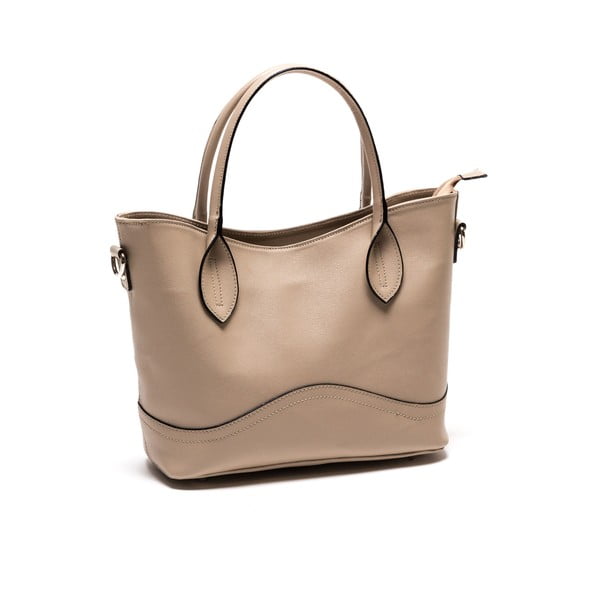 Kožená kabelka Anna Luchini 1108 Fango-image-1