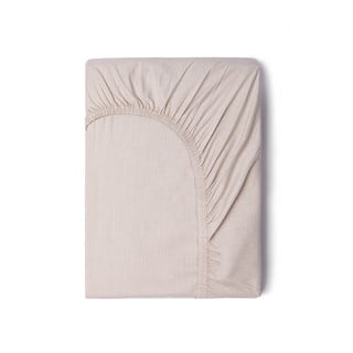 Béžová bavlnená elastická plachta Good Morning, 140 x 200 cm
