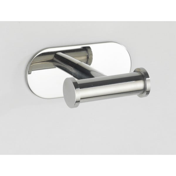 Dvojitý nástenný háčik z nerezovej ocele Wenko Turbo-Loc® Orea-image-1