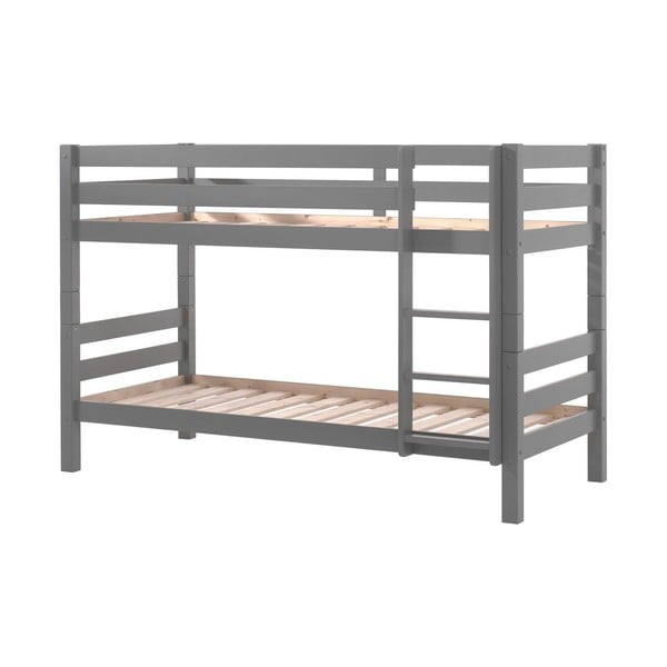 Sivá poschodová detská posteľ 90x200 cm PINO – Vipack