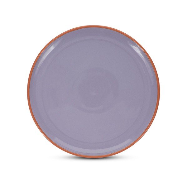 Oranžový/fialový kameninový tanier ø 26 cm Duo – ONA