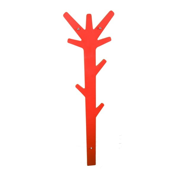 Červený nástenný vešiak Mauro Ferretti Hudson Rosso, 30 × 120 cm