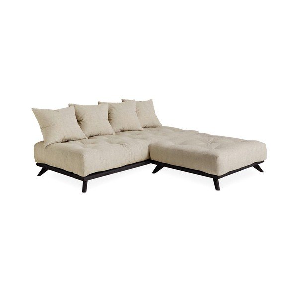 Pohovka s ľanovým poťahom Karup Design Senza Black/Linen-image-4