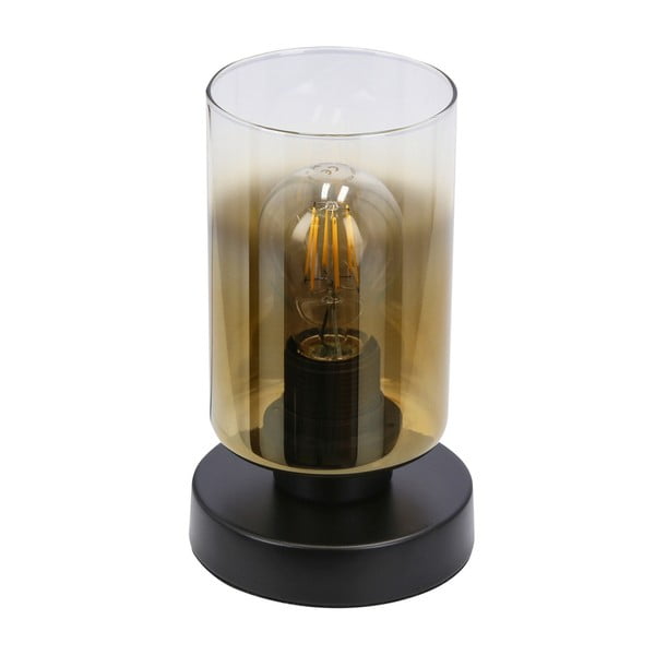 Čierna stolová lampa so skleneným tienidlom (výška  20 cm) Aspra – Candellux Lighting-image-4