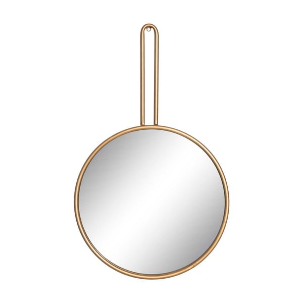 Nástenné zrkadlo s rámom v zlatej farbe Tropicho, ⌀ 40 cm