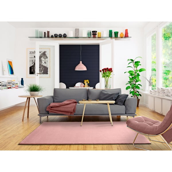 Ružový koberec Universal Berna Liso, 60 x 110 cm-image-1