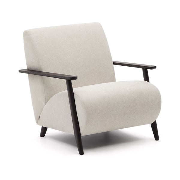 Béžové/krémové ženilkové kreslo Meghan – Kave Home