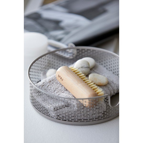 Sivý kovový úložný košík Zone Inu, ø 20 cm-image-2