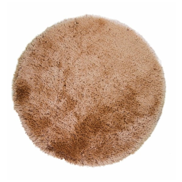 Okrúhly karamelovohnedý koberec Flair Rugs Pearl, 150 cm