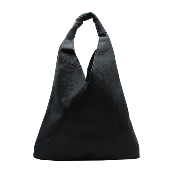 Čierna kabelka z pravej kože Andrea Cardone Karma Duro