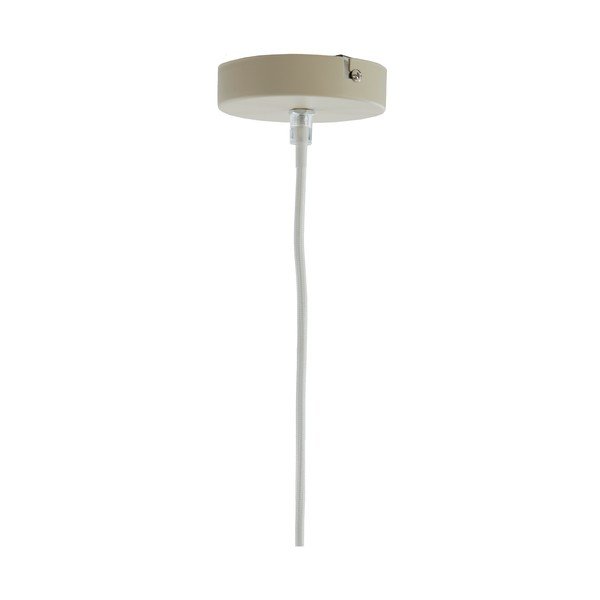 Krémovobiele závesné svietidlo s textilným tienidlom ø 10 cm Sukau – Light & Living-image-3