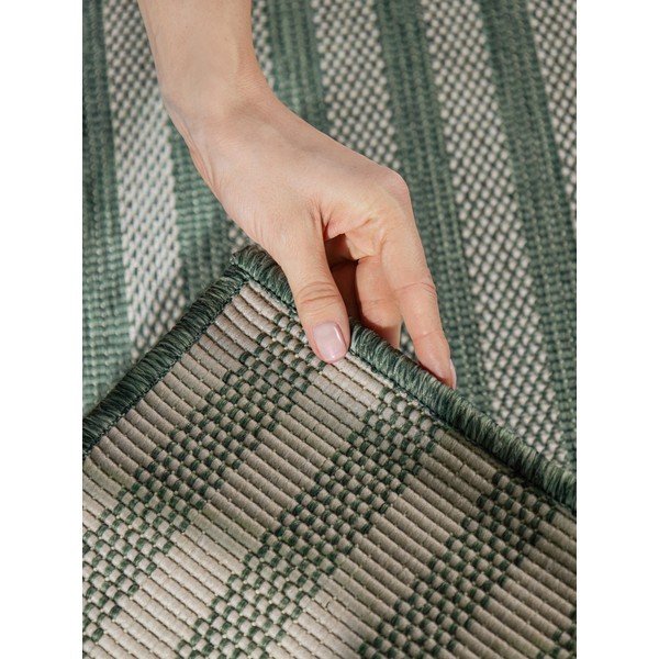 Zelený/krémovobiely vnútorný a vonkajší koberec 120x170 cm Haringey Linley – Ted Baker-image-3