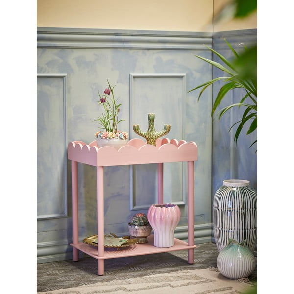 Ružový konzolový stolík z borovicového dreva 40x60 cm Isola – Bloomingville-image-1