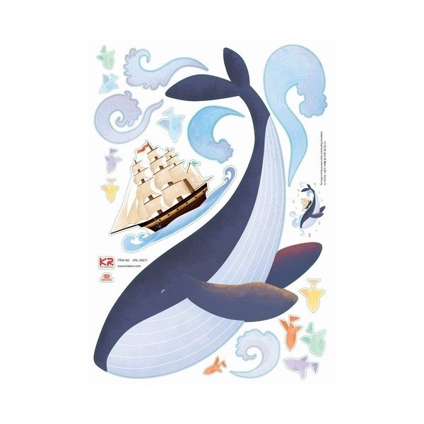 Samolepka Whale, Boat and Fishes-image-2