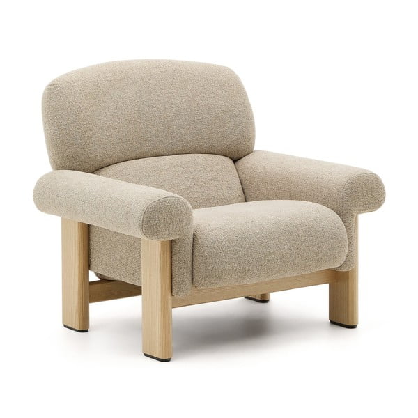 Béžové ženilkové kreslo Nema – Kave Home