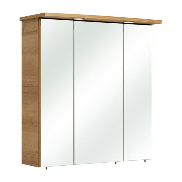 Kúpeľňová skrinka v dekore duba v prírodnej farbe 72x65 cm Quickset 318 – Pelipal