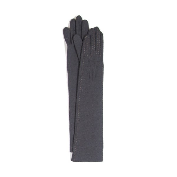 Sivé dlhé rukavice Silk and Cashmere Palette