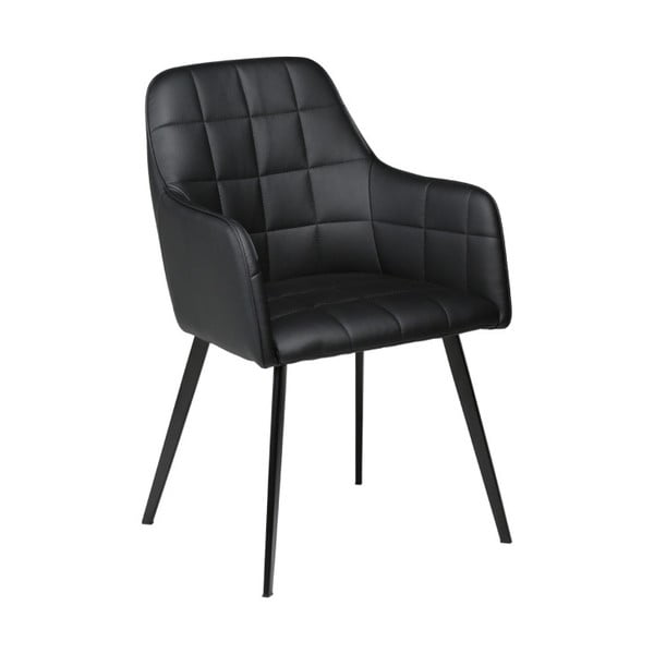 Čierna koženková stolička DAN-FORM Denmark Embrace