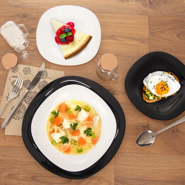 Sklenená jedálenská súprava 18 ks LUNA – Orion-image-1