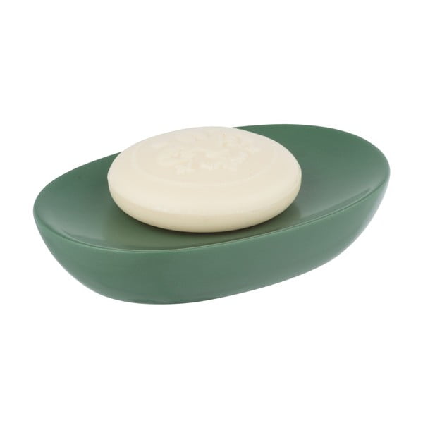 Zelená keramická nádobka na mydlo Olinda - Allstar-image-3