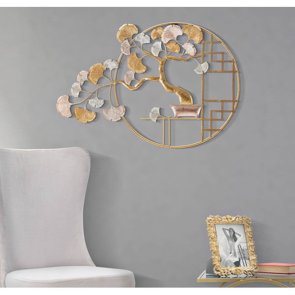 Kovová nástenná dekorácia 91,5x63 cm Nippon – Mauro Ferretti-image-1