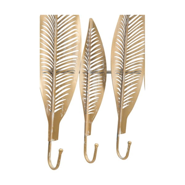 Kovový nástenný vešiak v zlatej farbe Long Leaf – Mauro Ferretti-image-3