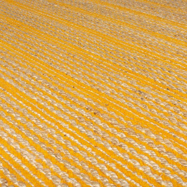 Žltý jutový koberec Flair Rugs Equinox, 160 x 230 cm-image-2