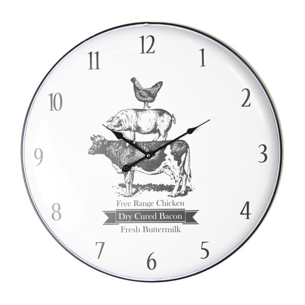 Nástenné hodiny Clayre & Eef, ⌀ 62 cm