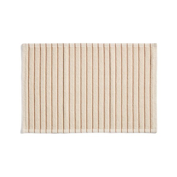 Oranžová/béžová textilná kúpeľňová predložka 50x80 cm Merade – Kave Home