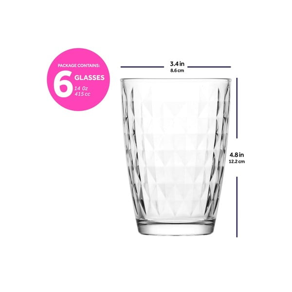 Poháre v súprave 6 ks 400 ml – Hermia-image-3