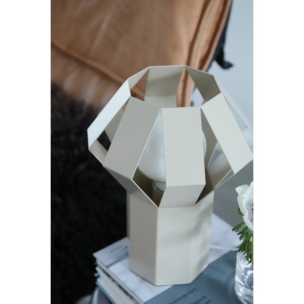 Béžová kovová stolová lampa s kovovým tienidlom (výška  27 cm) Octa – Markslöjd-image-2