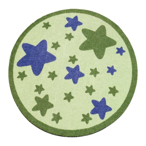 Detský zelený koberec Zala Living Star, ⌀ 100 cm