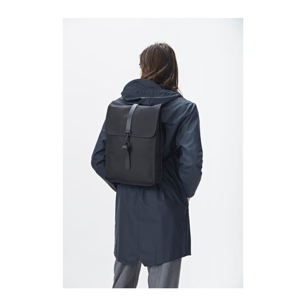 Čierny batoh s vysokou vodoodolnosťou Rains Backpack Mini-image-1