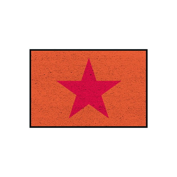 Rohožka/koberec Orange Star, 75x50 cm