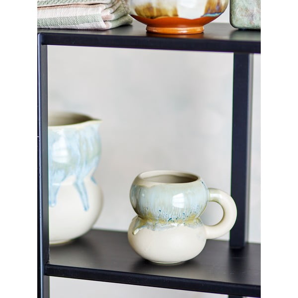 Modré/krémové hrnčeky v súprave 4 ks z kameniny 400 ml Luna – Bloomingville-image-2