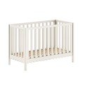 Béžová postieľka z borovicového dreva s nastaviteľnou výškou 60x120 cm Swingo – Vipack