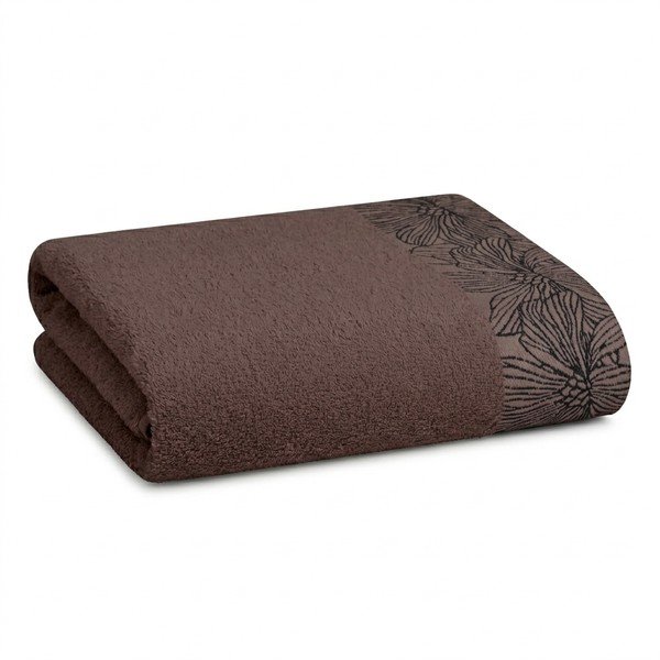 Hnedý froté bavlnený uterák 50x100 cm Valencia – My House