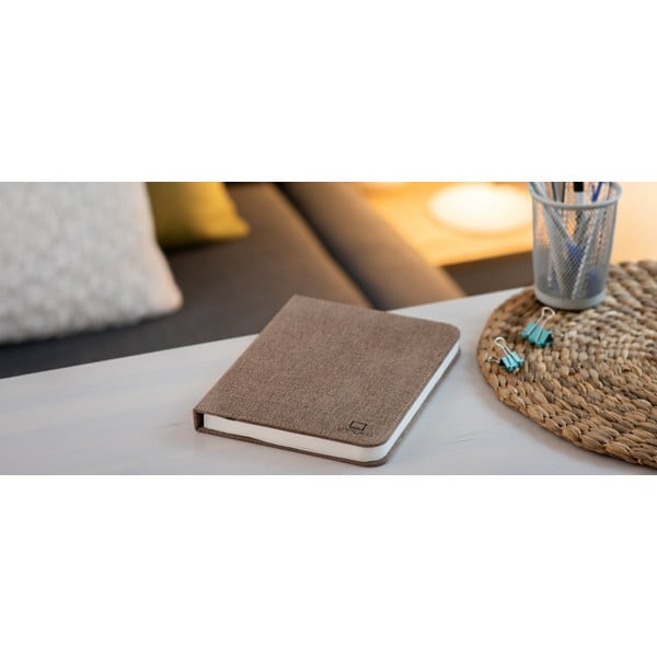 LED stolová lampa s textilným tienidlom (výška  2,5 cm) – Gingko-image-1