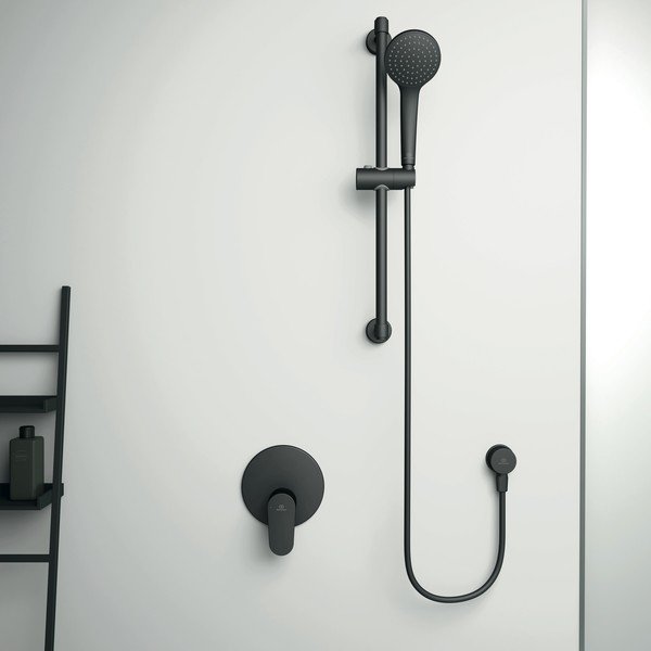 Matne čierna kovová sprchová súprava Silk Black – Ideal Standard-image-1