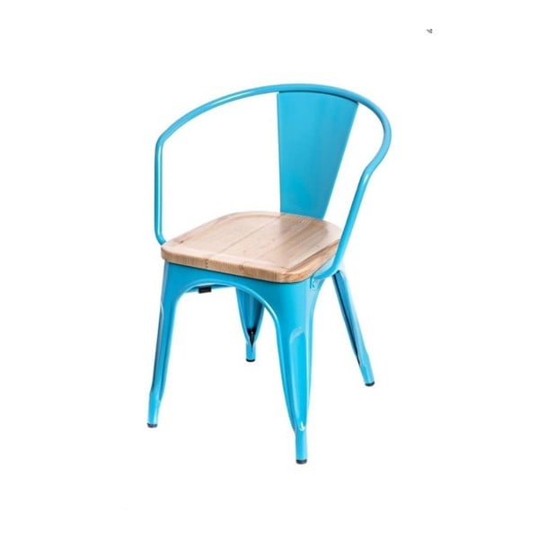 Modrá stolička D2 Paris Arms Ash Wood