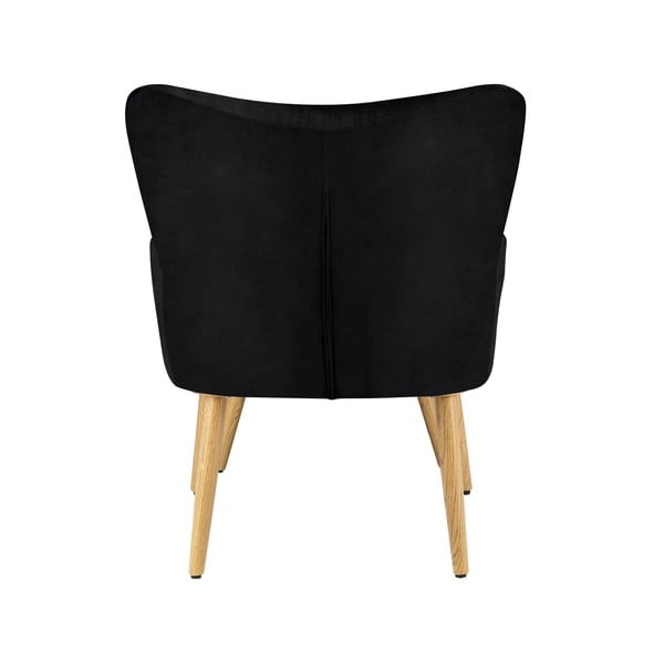 Čierne zamatové kreslo Coco - Støraa-image-2