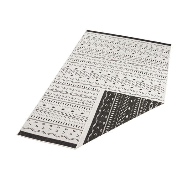 Čierno-krémový vonkajší koberec NORTHRUGS Kuba, 290 x 200 cm-image-3