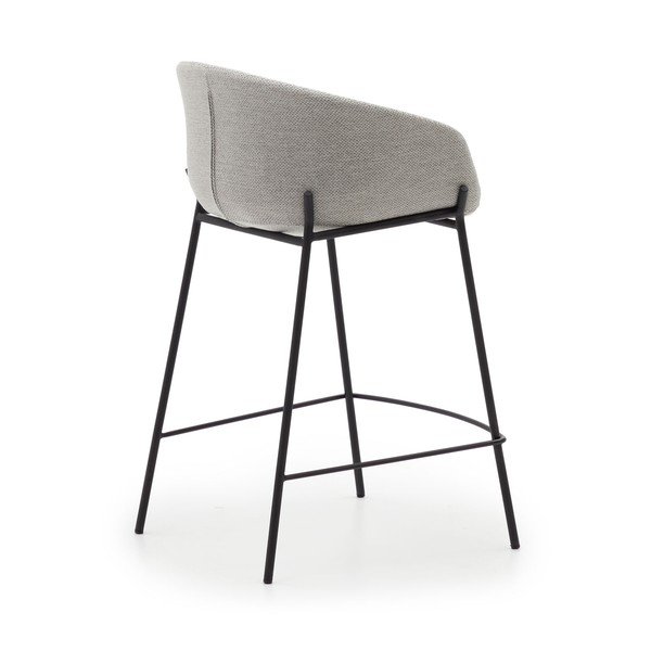 Svetlosivé barové stoličky v súprave 2 ks (výška sedadla 65 cm) Yvette – Kave Home-image-4