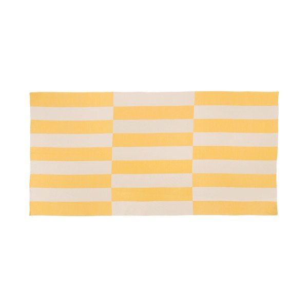 Žltá bavlnená plážová osuška 100x160 cm Su – noo.ma