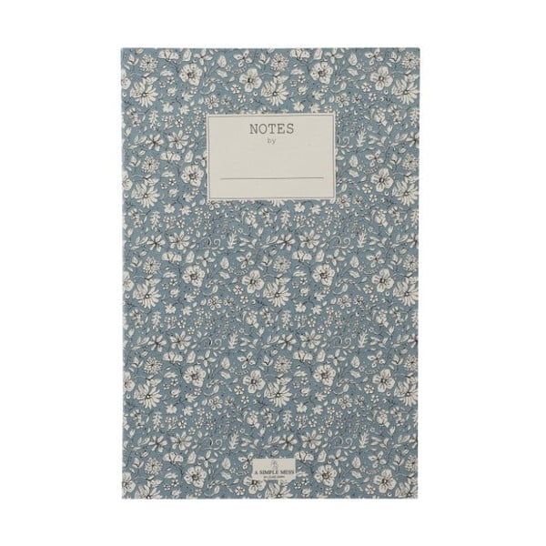 Zápisník A Simple Mess Nynne Ashley Blue, 21 × 14 cm