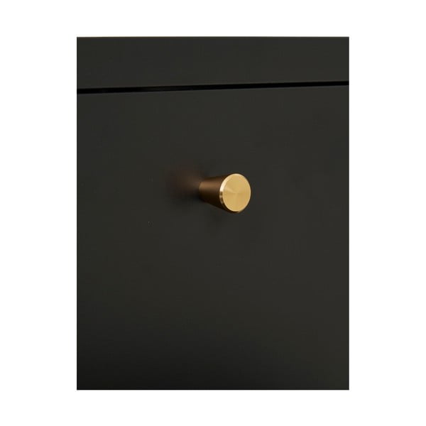 Čierny kovový nočný stolík Dalby – House Nordic-image-4