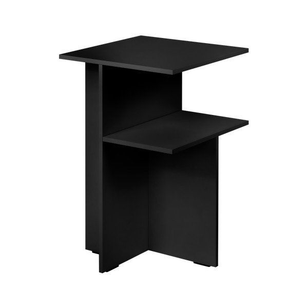 Čierny nočný stolík s poličkami Atik – noo.ma-image-3