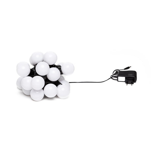 Biela svetelná reťaz s LED žiarovkami LUKKA, 20 svetielok-image-2