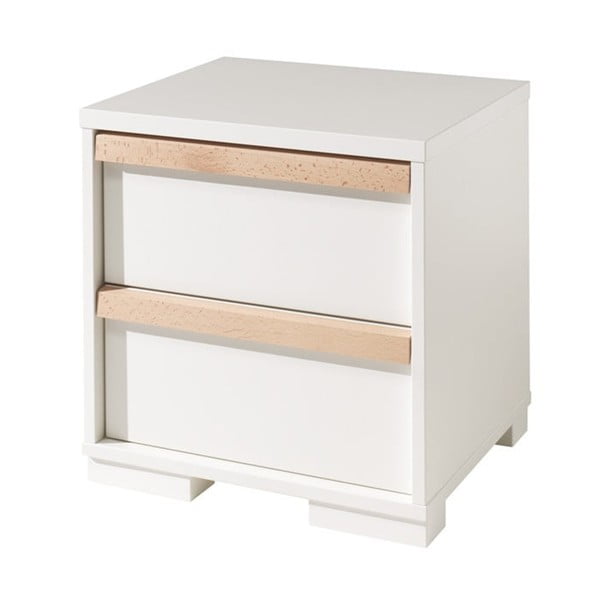 Biely detský nočný stolík London – Vipack