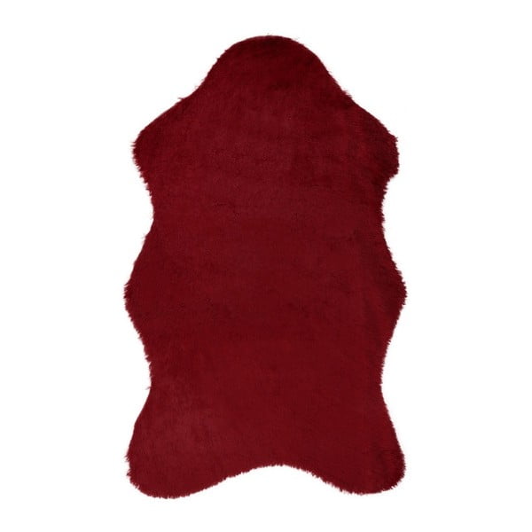 Červený koberec z umelej kožušiny Tavsantuyu Red, 100 × 160 cm